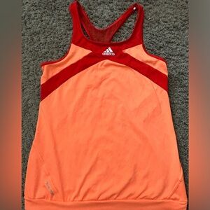 Women's Size M Adidas Tennis Tank, Red Orange